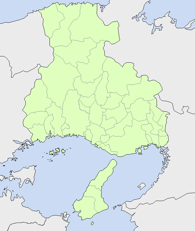 兵庫県の地図素材