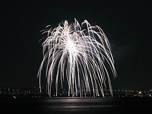 芦屋サマーカーニバル花火大会・芦屋浜の花火