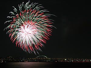 芦屋サマーカーニバル花火大会・芦屋浜の花火