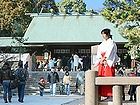 廣田神社の初詣・お正月の風景無料写真素材