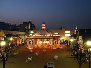 宝塚ガーデンフィールズのイルミネーション夜景
