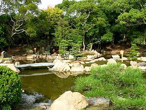 宮本武蔵の庭園・明石城の日本庭園