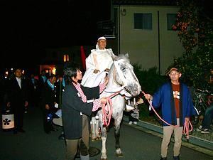 日岡神社秋季例大祭の武者行列