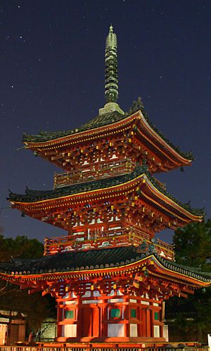 鶴林寺・多宝塔/鶴林寺の大晦日の風景