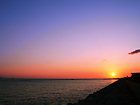 夕日と夕焼け・大蔵海岸と明石海峡