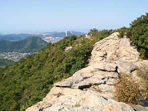 高御位山の山頂から姫路方面を望む