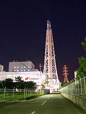 JPOWER電源開発(株)高砂火力発電所の夜景