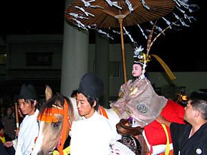 高砂神社秋祭り　一ツ物の稚児