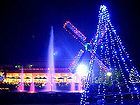 サマーイルミネーション・兵庫県立フラワーセンターのライトアップとイルミネーション・真夏のクリスマス