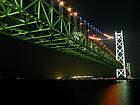 阪神タイガース優勝記念特別ライトアップ・明石海峡大橋の夜景とイルミネーション