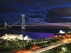 ライトアップと夜景・明石海峡大橋のイルミネーション