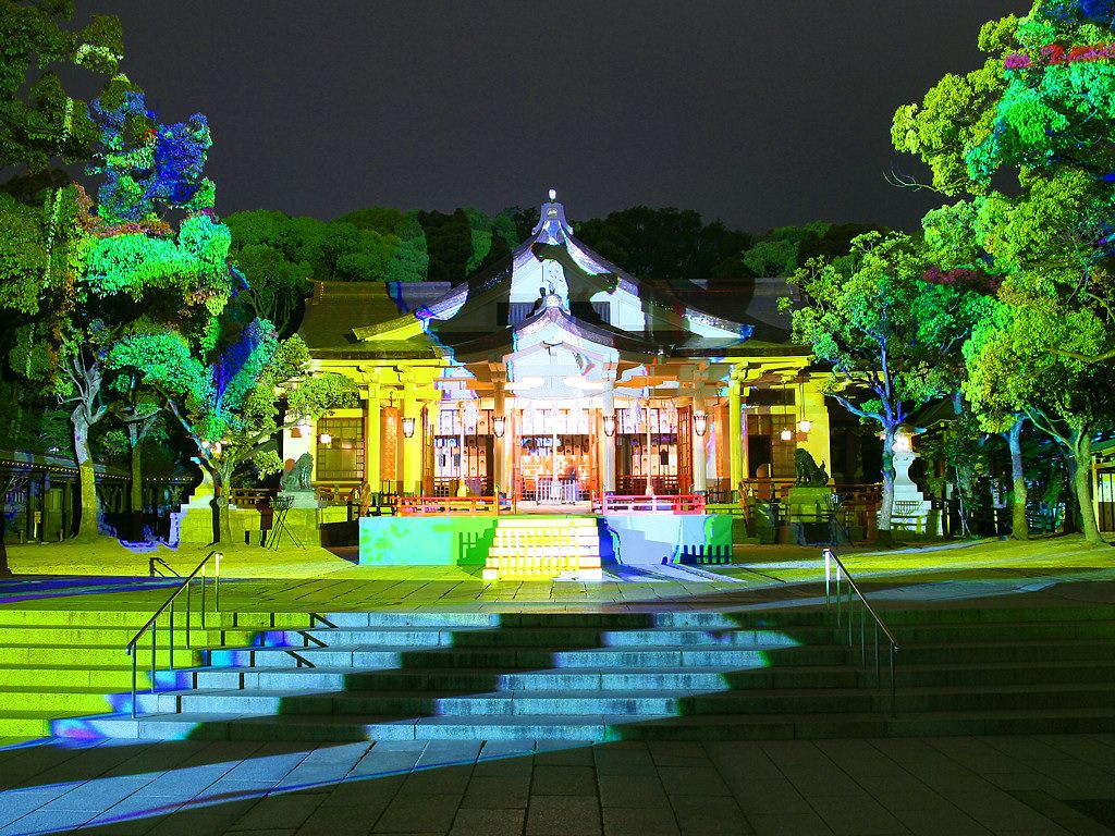 デジタル掛軸 神戸ビエンナーレプレイベント 湊川神社 神戸市 壁紙写真集 無料写真素材