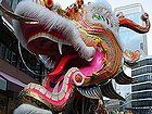 神戸南京町春節祭・金龍ロンロンと中国獅子舞