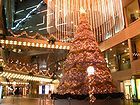新神戸オリエンタルホテル・オリエンタルアベニューのクリスマスイルミネーション/クリスマスツリーとイルミネーション壁紙写真