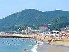 須磨海浜公園(須磨海岸,須磨海水浴場)神戸の海水浴場,海岸,砂浜風景写真