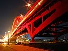 北公園と神戸大橋・みなと異人館のライトアップ夜景・神戸港の夜景