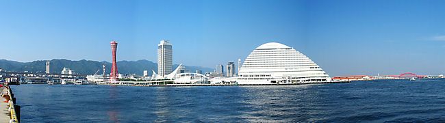 神戸港と神戸メリケンパーク