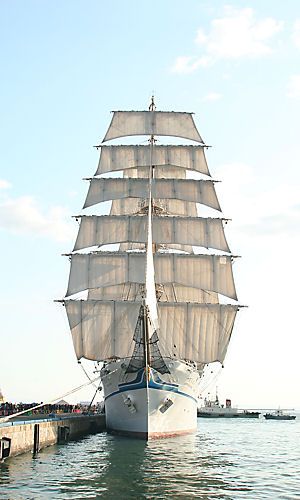 日本丸の総帆展帆（フルセイル）