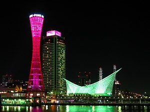 ピンクリボンフェスティバル　ピンク色のライトアップ