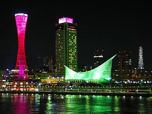 ピンクリボンフェスティバル　ピンク色のライトアップ