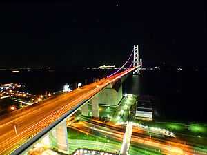明石海峡大橋のピンクリボンフェスティバル