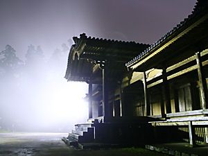 書写山円教寺・大講堂,食堂,常行堂のライトアップ夜景
