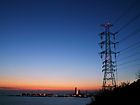 小赤壁と瀬戸内海の夜景・工場夜景壁紙写真・無料写真素材