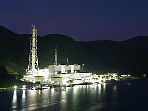 関西電力・相生発電所（火力発電所）の夜景