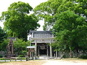 宮本公園・石海神社と宮本武蔵生誕之地碑