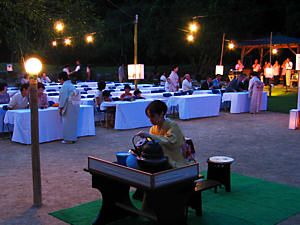 龍野城 観月会 「龍野観月の夕」の野点・お茶席