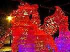 六甲山氷の祭典・氷の彫刻とライトアップ夜景・六甲山ガーデンテラス