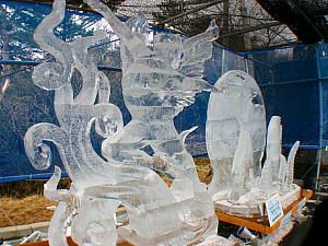 六甲山氷の祭典・氷の彫刻