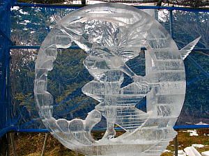 六甲山氷の祭典・氷の彫刻