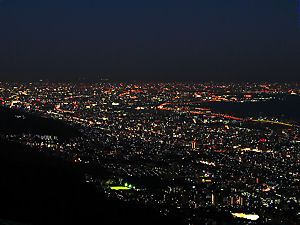 芦屋・西宮・尼崎・大阪・大阪湾の夜景
