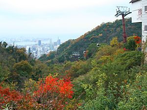神戸夢風船・新神戸ロープウェイと神戸の風景