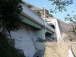 神戸電鉄有馬線のトンネル