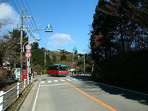 六甲山展覧台に通じるサンライズドライブウェイ