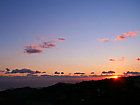 六甲山自然保護センター・六甲山記念碑台と六甲山の夕日