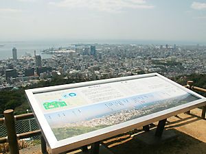 市章山・錨山（碇山）の展望台と神戸の風景