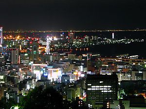 神戸港・神戸ポートアイランドの夜景