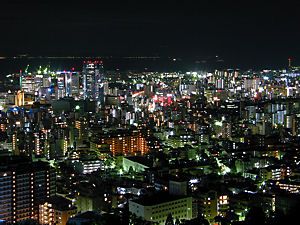 神戸の街並みの夜景