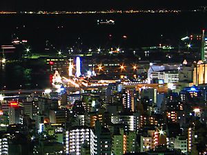神戸港・・ハーバーランドの夜景
