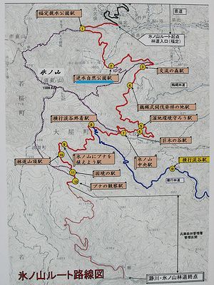 氷ノ山登山コースガイドマップ