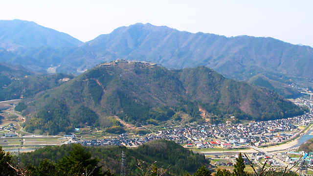 立雲峡から見る竹田城