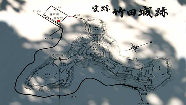 竹田城の見取り図