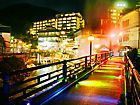 湯村温泉の夜景・ライトアップ写真集